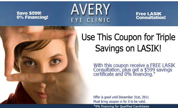 Throw Away Your Glasses or Contacts and Get Triple Savings for LASIK in 2011!